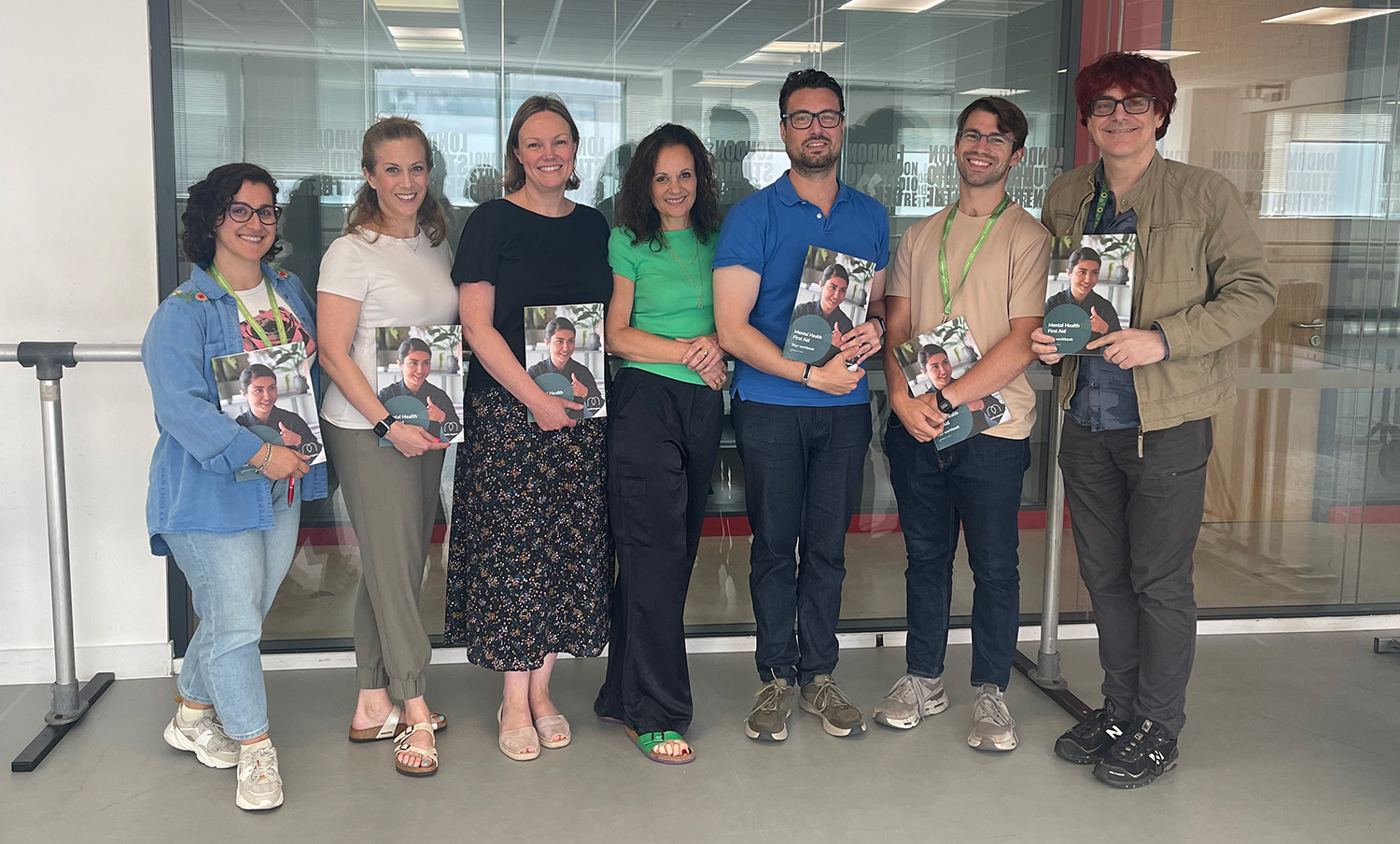 7 members of staff at London Studio Centre who are Mental Health First Aiders