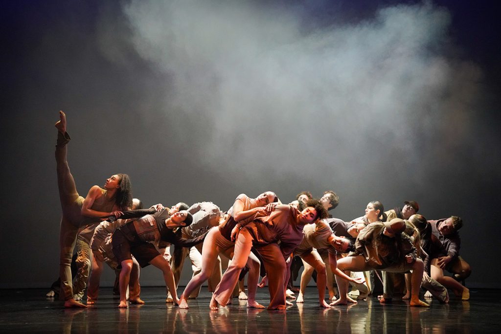 Dancers performing in 'Youth' choreographed by Dane Bates and London Studio Centre Spring Showcase 2024